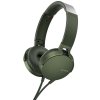 Sluchátka Sony MDR-XB550AP Extra Bass™ - zelená