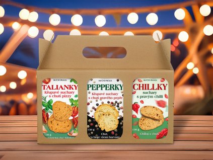 3 PACK Trendy suchary