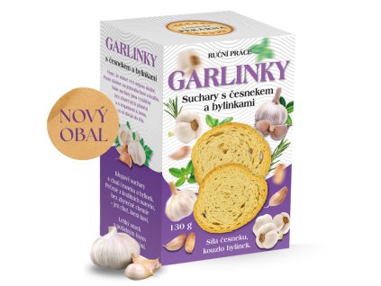 Krabicka ČESNEK stin ingredience