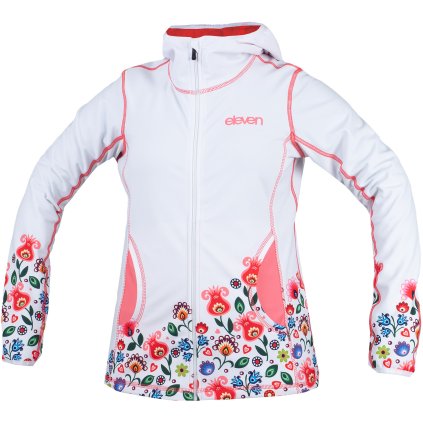 Mikina Gavia Full Zip Eleven Folklór biela (Veľkosť XXL)