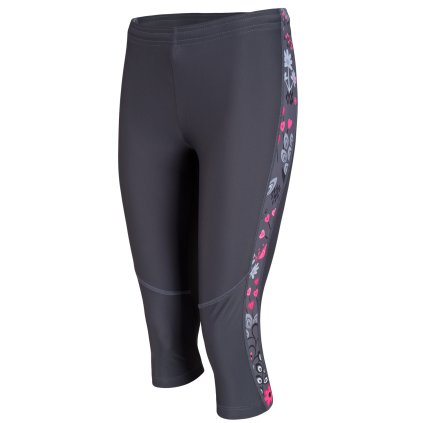Bežecké 3/4 elastické nohavice Meadow Grey (Veľkosť XS)