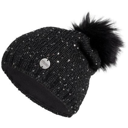 Pletená čiapka Eleven Ava Black (Veľkosť UNI)