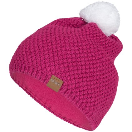 Pletená čiapka Eleven Evan White/Pink (Veľkosť UNI)