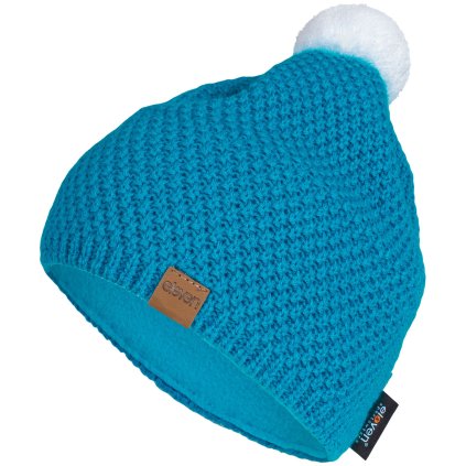 Pletená čiapka Eleven Evan White/Blue (Veľkosť UNI)