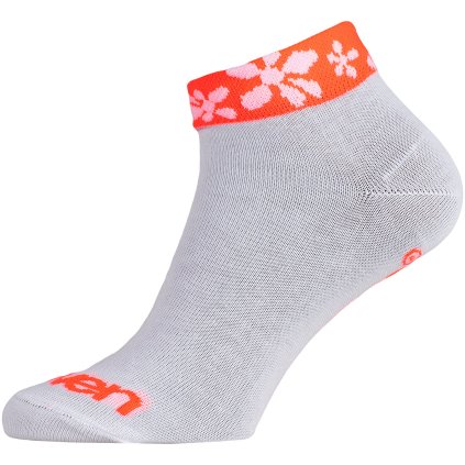 Ponožky ELEVEN LUCA Flower Fluo (Veľkosť S (36 - 38))