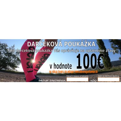 860 darckekova poukazka v hodnote 100