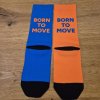 Ponožky NINA Born To Move Orange blue