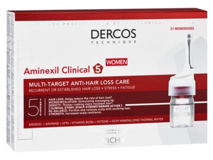 multiucelova kura proti vypadavani vlasu pro zeny dercos aminexil clinical 5 21 x 6 ml 14403181100928