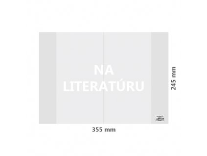 obal na literaturu pvc 355x245 mm hruby transparentny 1 ks