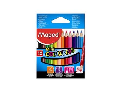 pastelky trojhranne maped color peps mini 12 ks