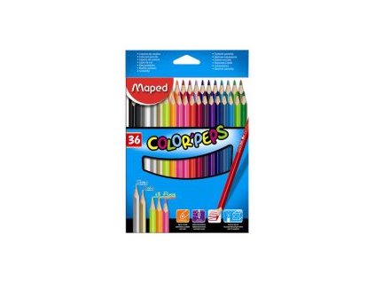 pastelky trojhranne maped color peps 36 ks