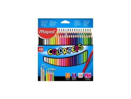 pastelky trojhranne maped color peps 48 ks