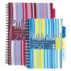 spiralovy blok s rozradovacom pukka pad stripes a5 125listov