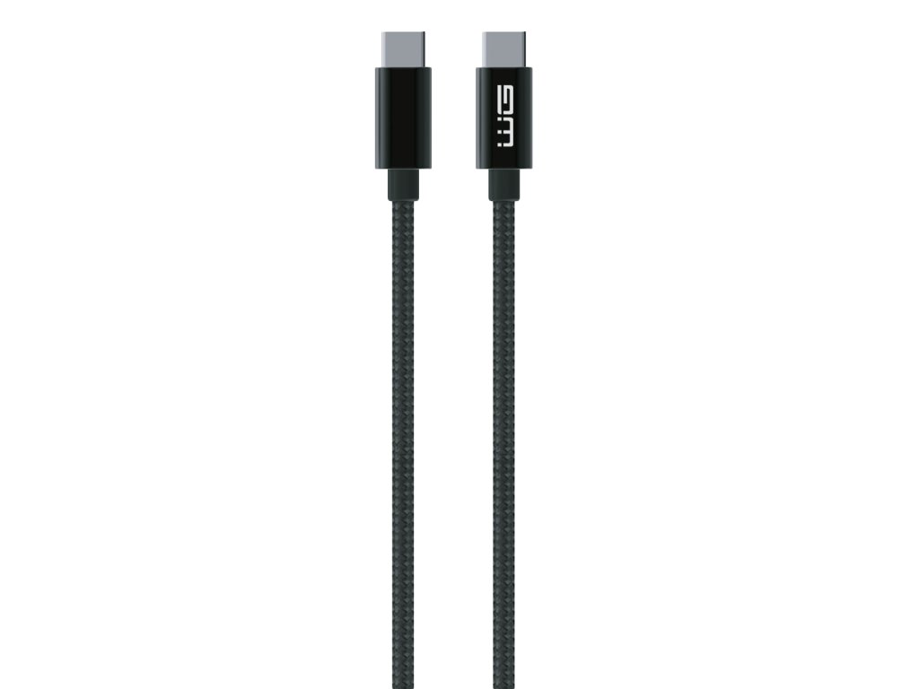 Datový kabel Type C-Type C/50cm/3A/nylon braided/černý