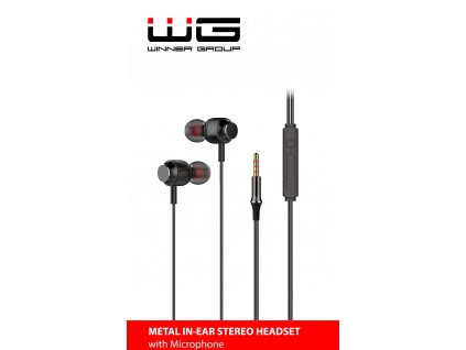 WinnerGroup HF Stereo 3,5 mm jack Magnetické sluchátka (Černá)