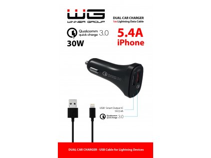 USB Charger 3,1A + APPLE Cable
