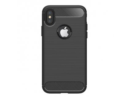 Pouzdro Carbon iPhone X / iPhone XS (Černé)