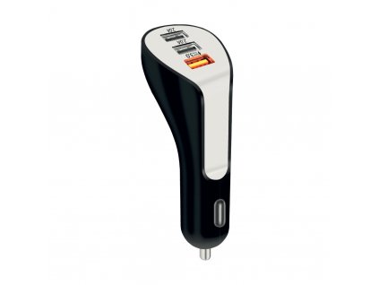 Autonabíječka 3x USB 7.0A (QC 3,0A+2.0A+2.0A) (Černá)