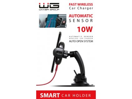 Autonabíječka (Fast Wireless Charger with Infrared sensor) 10W (Černá)