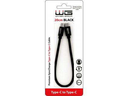 Datový kabel Type-C/Type-C 20cm (Černý)
