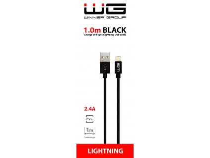 Datový kabel Lightning-USB-A (iPhone) - 1m (Černý)