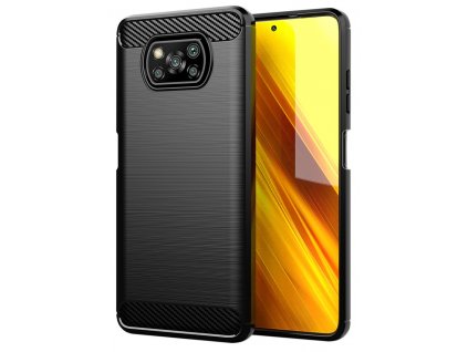 Pouzdro Carbon Xiaomi Poco X3 NFC / Poco X3 Pro (Černé)