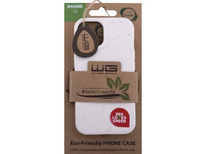 Pouzdro ECO 100% compostable iPhone 15 (Béžové)