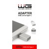 Type-C Adaptér USB 3.0 na Type C (Stříbrná)