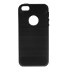 Pouzdro Carbon iPhone 5/5S/SE (Černá)