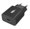 Síťová nabíječka 1xUSB-C-PD 20W 5V-9V-12V (Bez kabelu) (Černá)