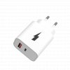 Síťová nabíječka 2xUSB/PD 20W+QC3,0 18W/bílá/bez kabelu