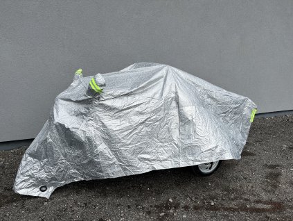 Nepromokavá plachta na tříkolku XL, rozměry: 2510 x 1250 x 850 mm, materiál: 100% polyester Advento/Advento Maxi