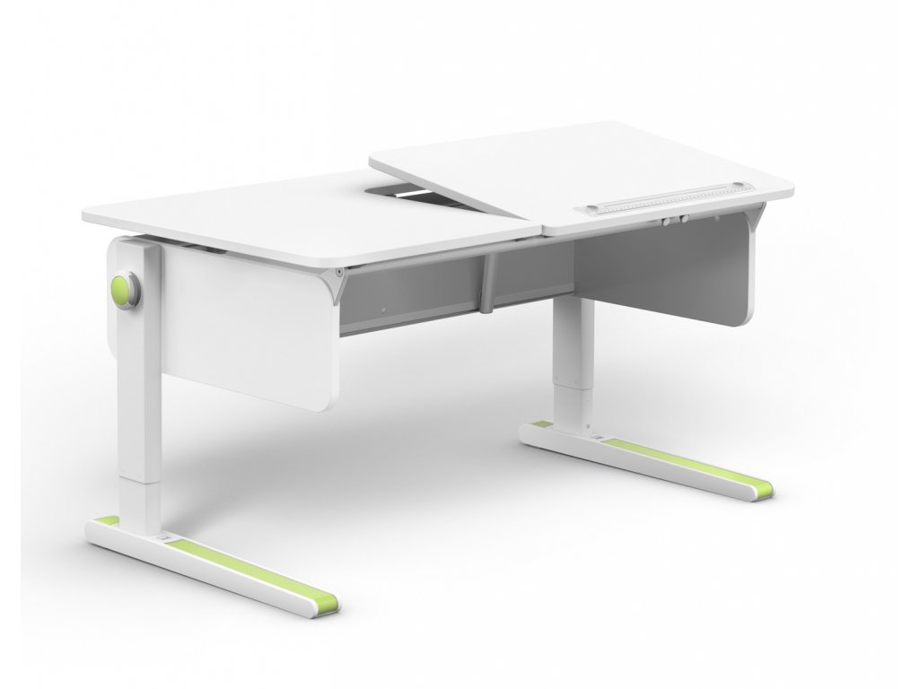 Dětský rostoucí stůl Moll CHAMPION RIGHT UP - pro leváky - Bílá - lamino, Classic - vždy součástí stolu