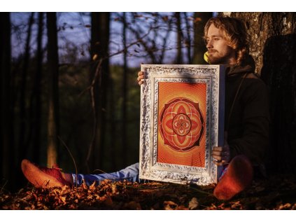 Energie Matky Země energetický obraz s granáty