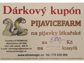 etnomagic darkovy kupon pijavky 500