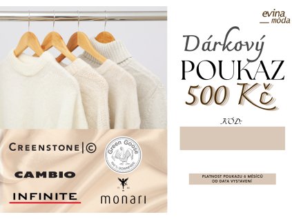 Dárkový poukaz 500 Kč