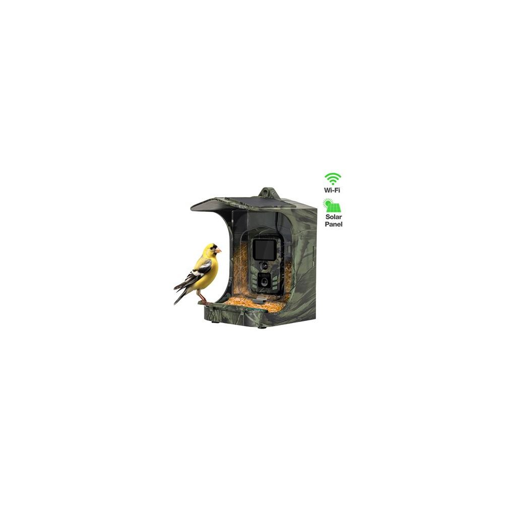 !ROZBALENO! EVOLVEO StrongVision BirdFeeder - Chytré krmítko pro ptáky s kamerou a solárním panelem