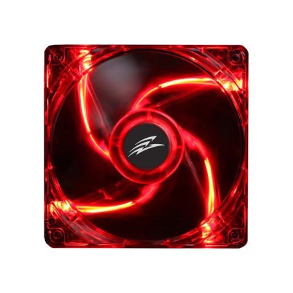 EVOLVEO 14L1RD, ventilátor, 140mm, 3pin, 4 LED, červený