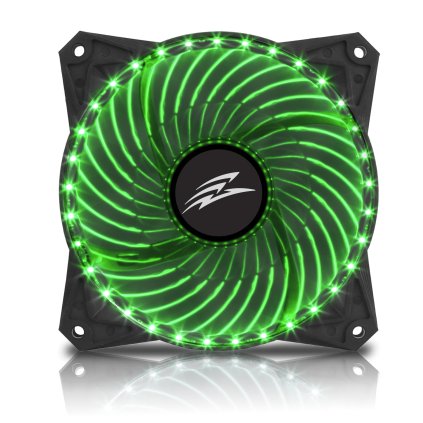EVOLVEO 12L2GR, ventilátor, 120mm, 3pin, 33 LED, zelený