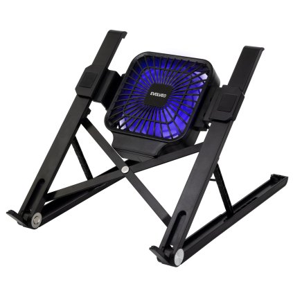 EVOLVEO Ania 8, chladící podložka pod notebook, 1x ventilátor, modré podsvícení