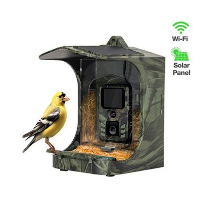 !ROZBALENO! EVOLVEO StrongVision BirdFeeder - Chytré krmítko pro ptáky s kamerou a solárním panelem
