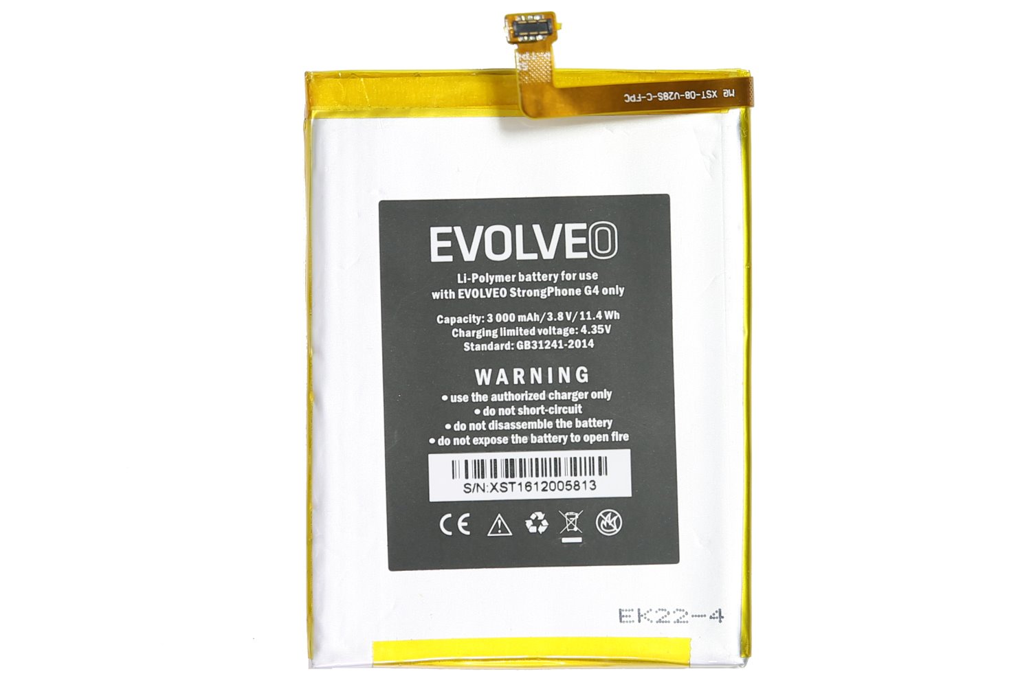 EVOLVEO originální baterie 3000 mAh pro StrongPhone G4