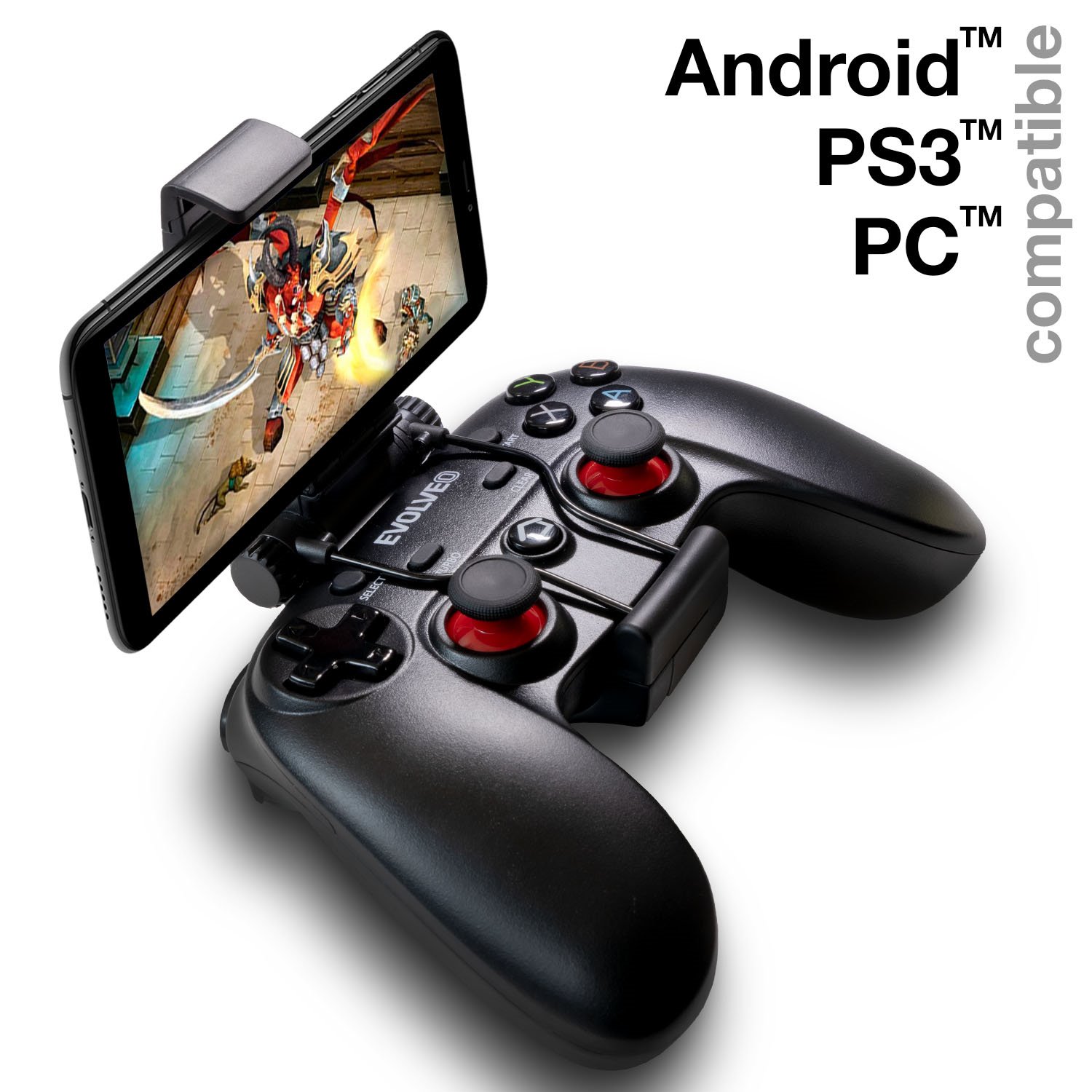 Levně EVOLVEO Fighter F1, bezdrátový gamepad pro PC, PlayStation 3, Android box/smartphone