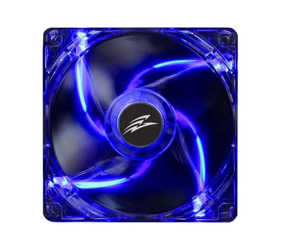 EVOLVEO 12L1BL, ventilátor, 120mm, 3pin, 4 LED, modrý