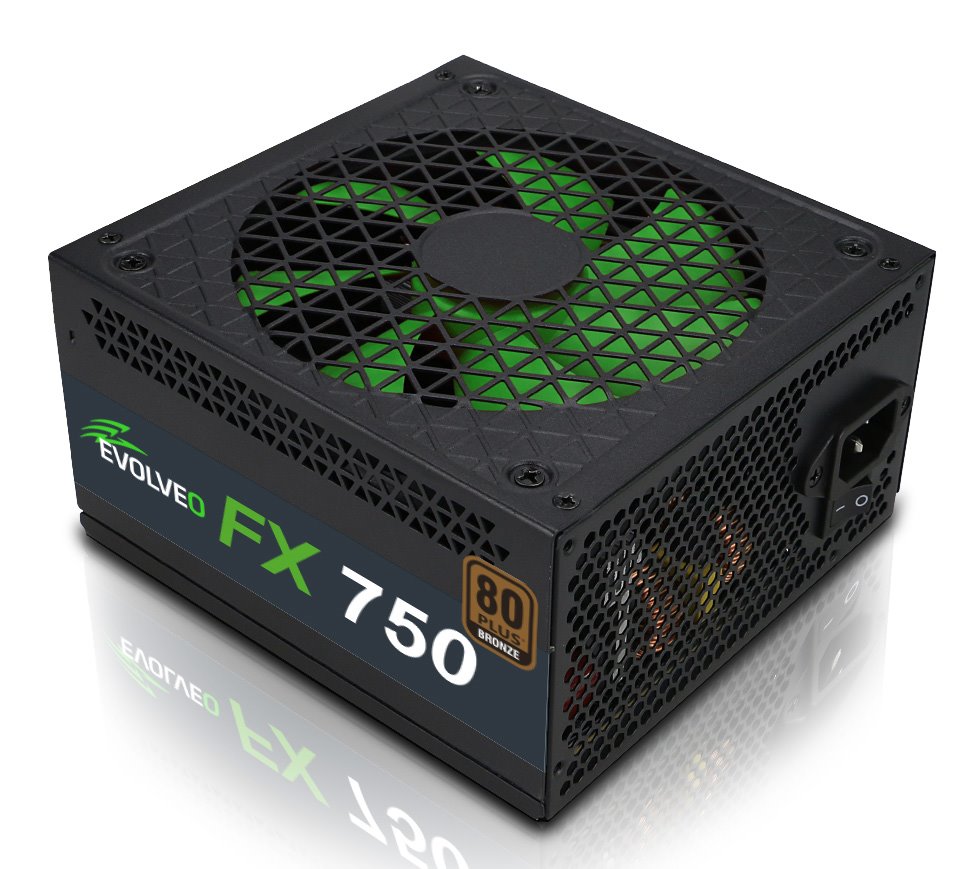 Levně EVOLVEO FX 750, zdroj 750W ATX, 14cm, tichý, 80+ bronze, bulk