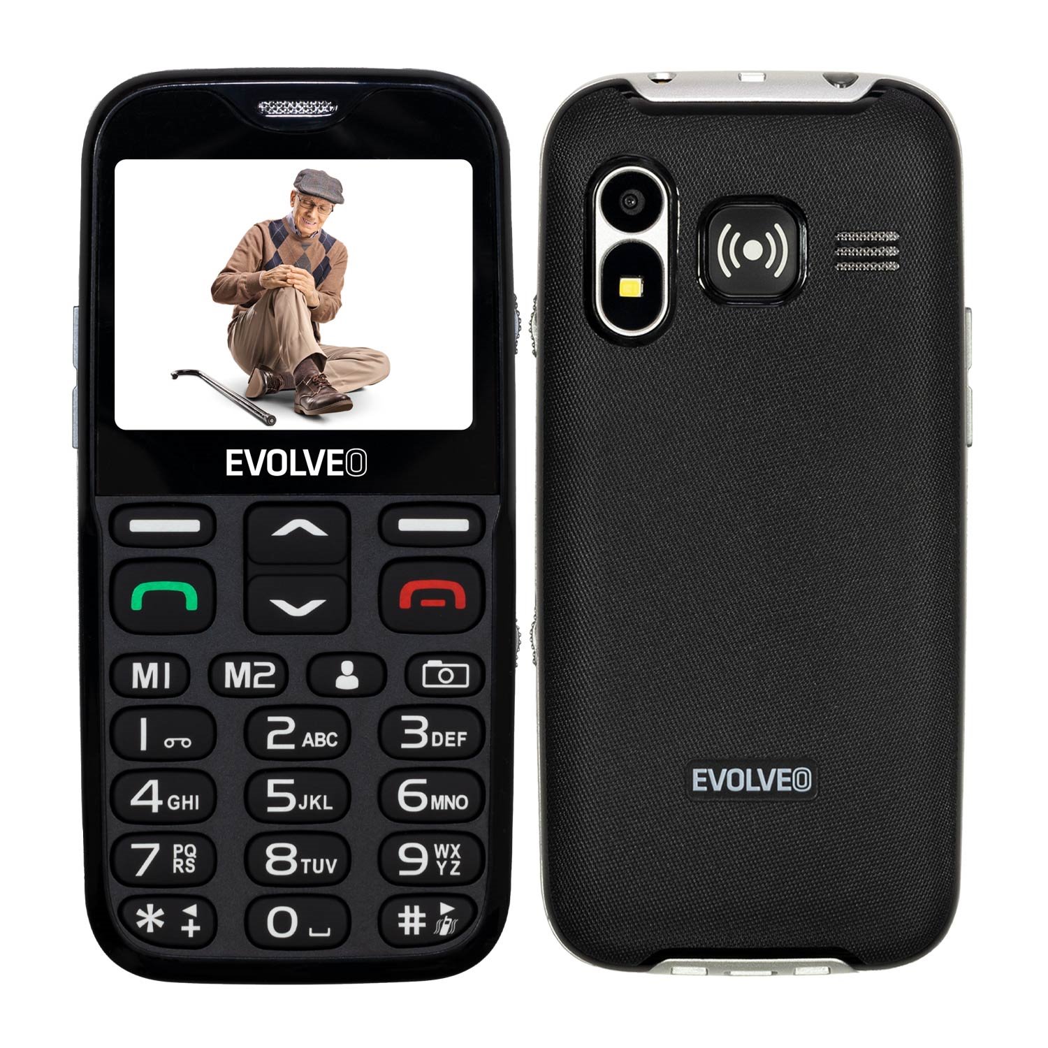 Levně EVOLVEO EasyPhone XG, mobilní telefon pro seniory s nabíjecím stojánkem (černá barva)