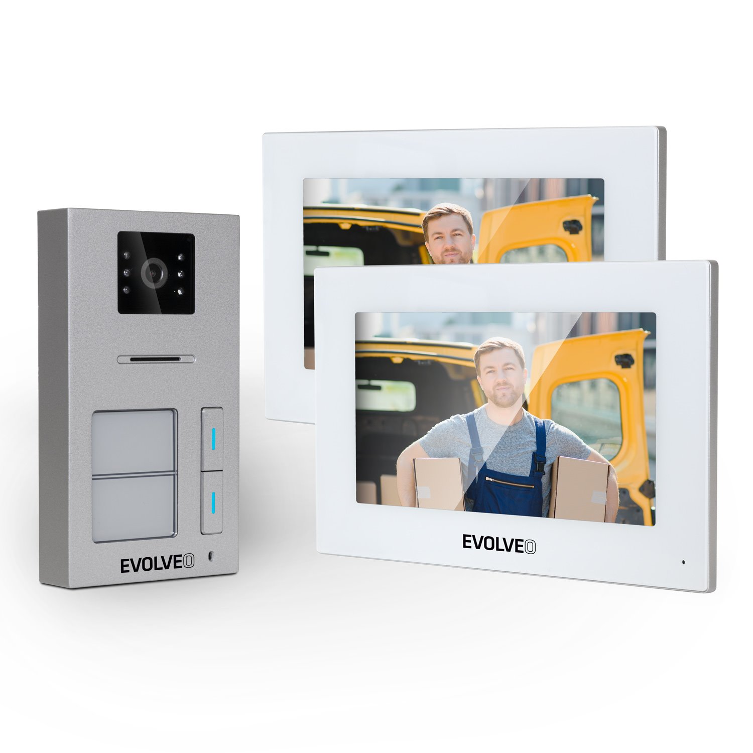 Levně EVOLVEO DoorPhone AP2-2 drátový videotelefon pro dva byty s aplikací