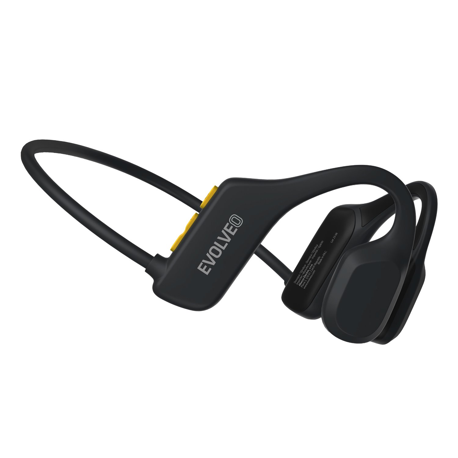 Levně EVOLVEO BoneSwim Lite MP3 8GB, bezdrátová sluchátka na lícní kosti, černé