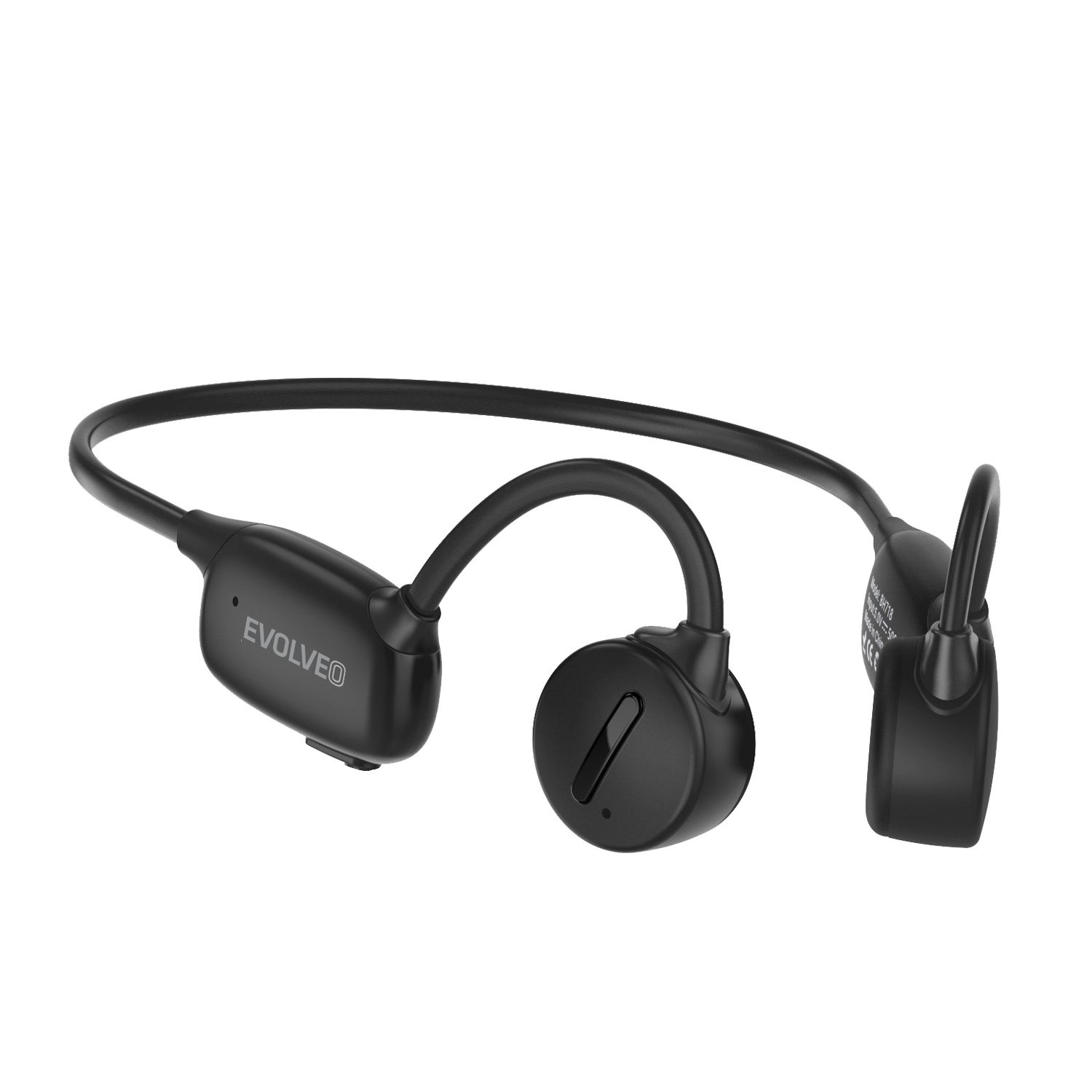 Levně EVOLVEO BoneSwim Pro MP3 32GB, bezdrátová sluchátka na lícní kosti, černé