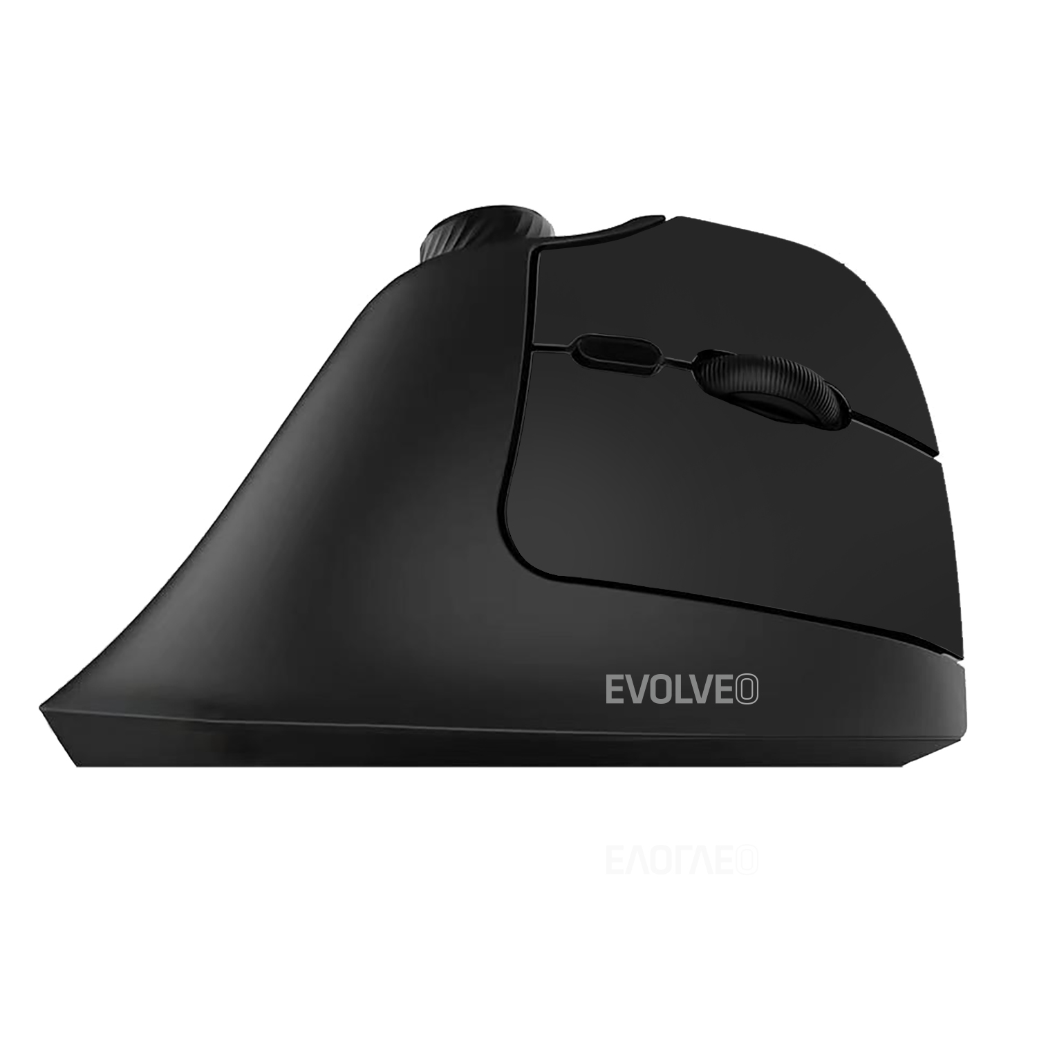 EVOLVEO TwinVerti, tichá vertikální ergonomická myš, 2.4GHz+Bluetooth, černá